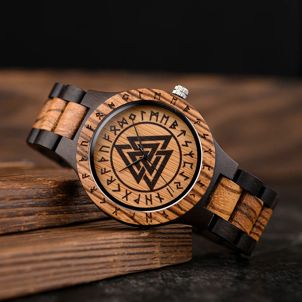 Viking Wooden Wristwatch