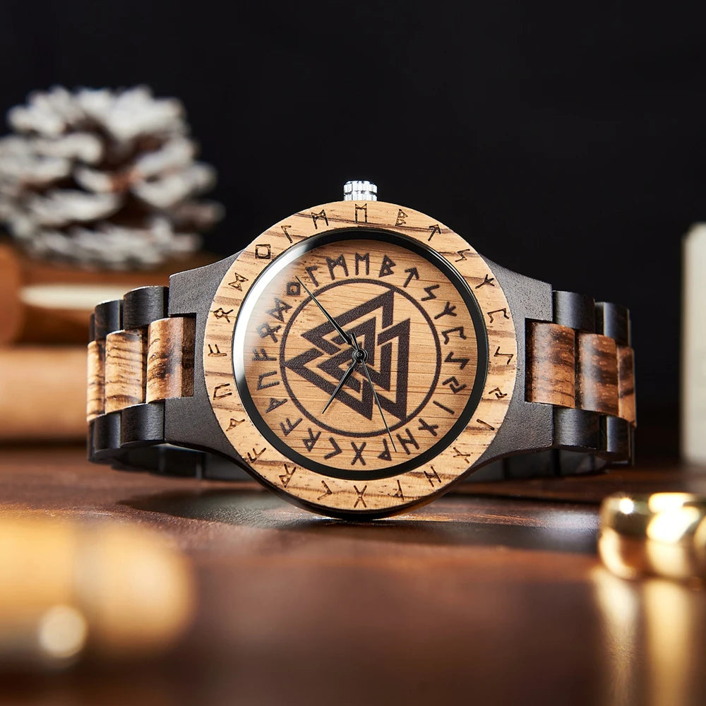 Viking Wooden Wristwatch