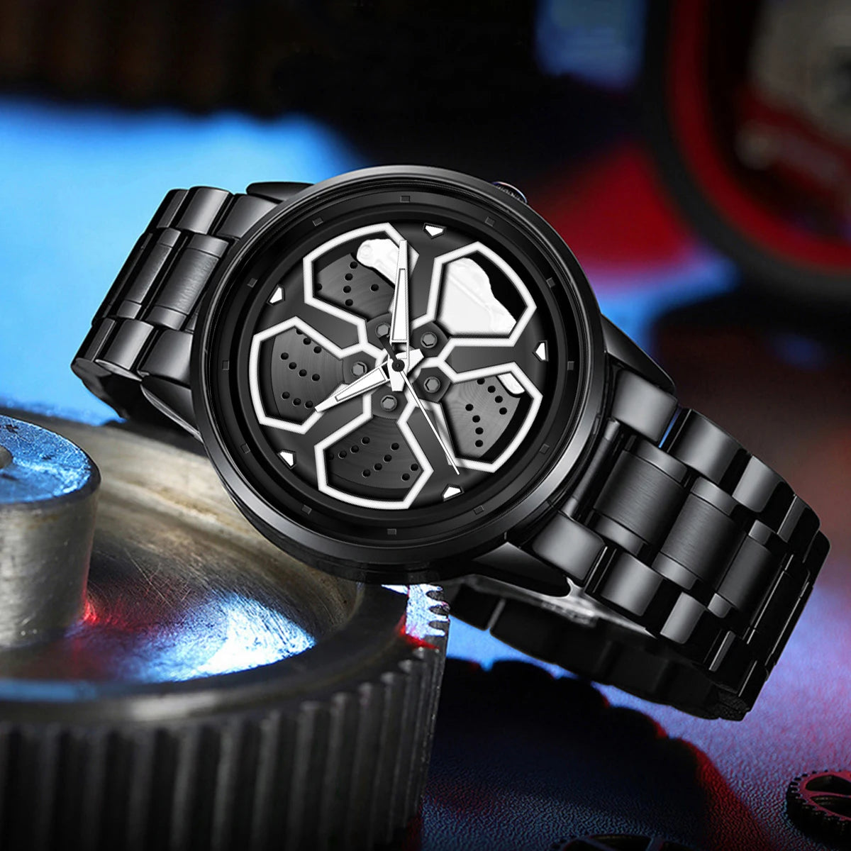 Rotating Dial Top Men Watch