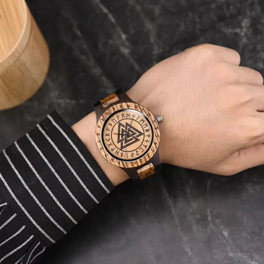 Viking Wooden Wristwatch