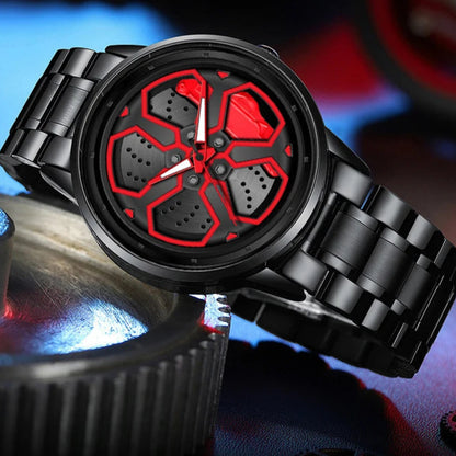 Rotating Dial Top Men Watch